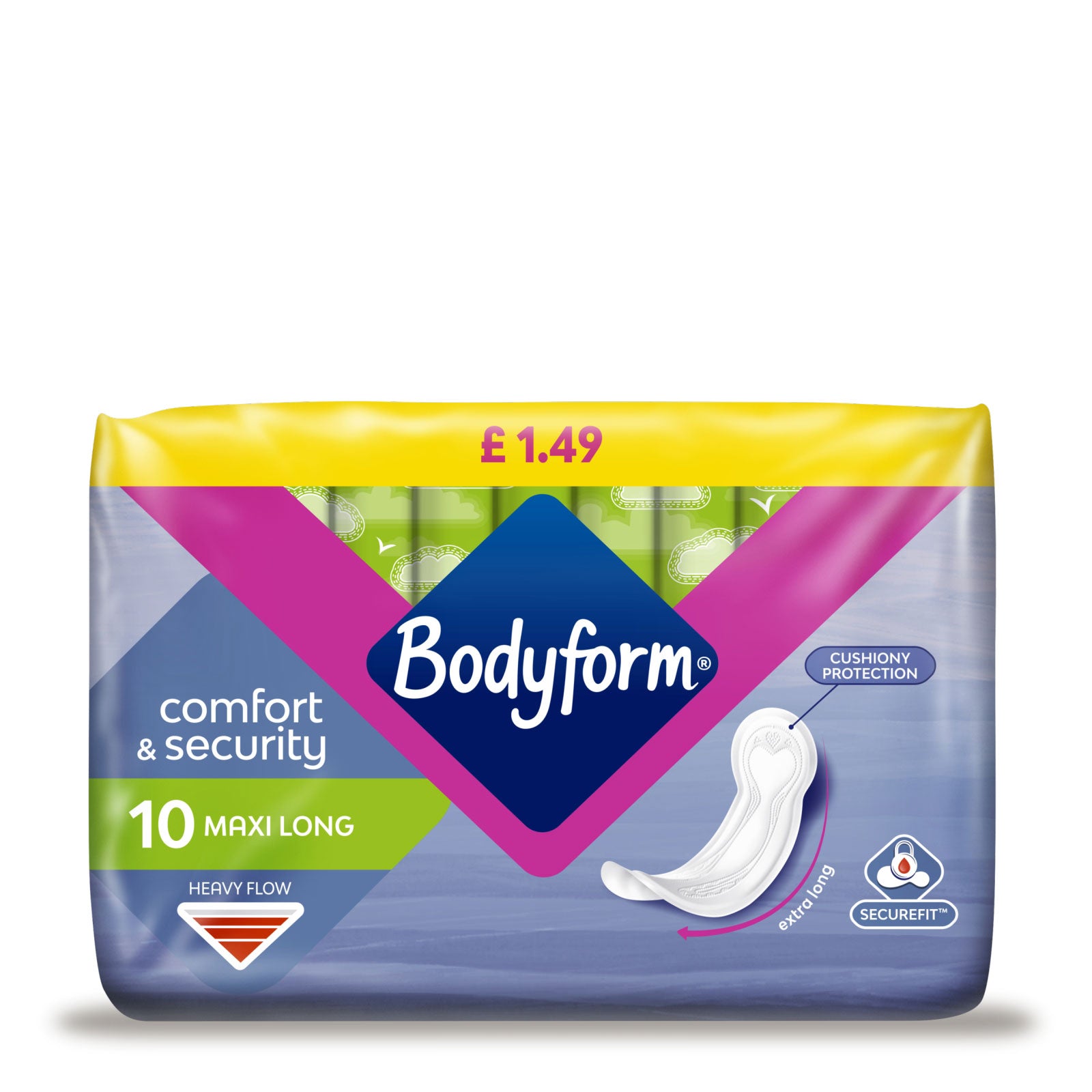 Bodyform 10 Maxi Long Pads Bodyform 10 Maxi Long Pads